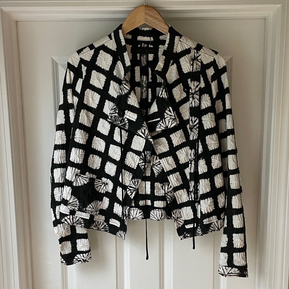 Proenza Schouler Black and White Checkered Blazer